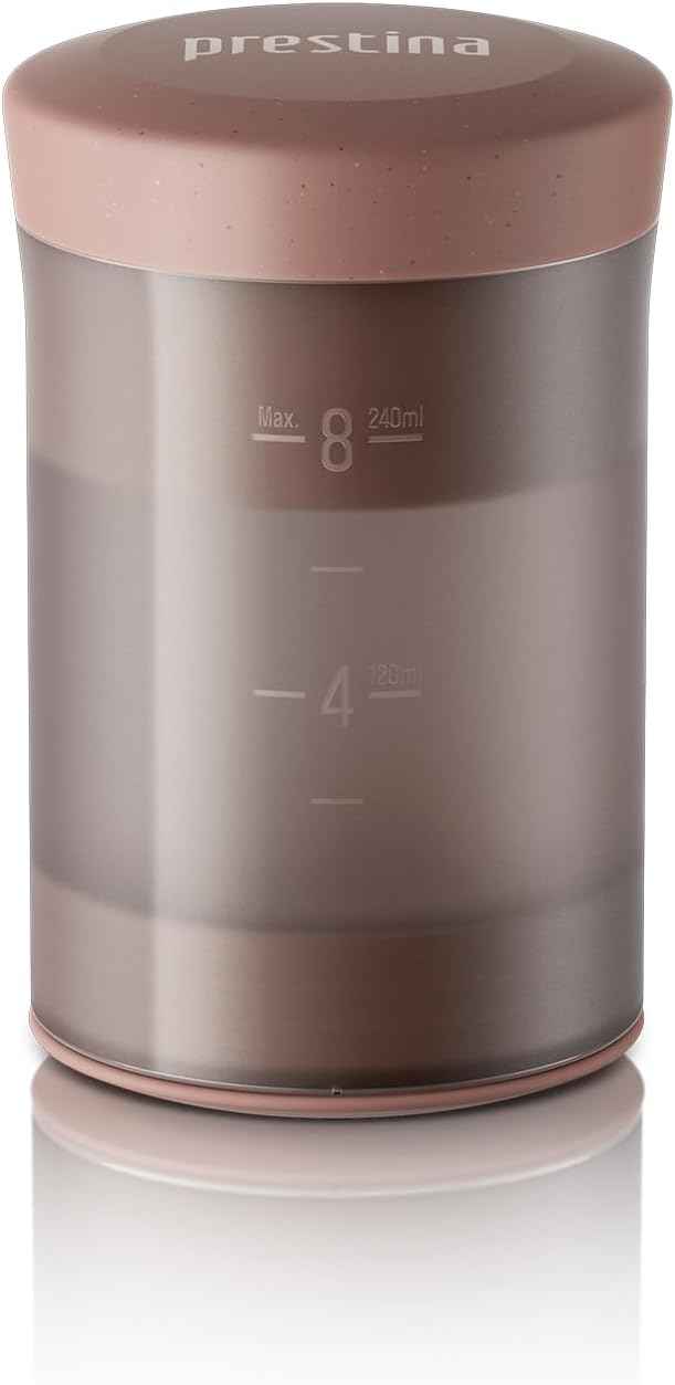 Wacaco Prestina Portable Coffee Brewer| Cup-to-Press Manual Coffee Maker, All-in-1 Brewer and Drinking Cup, Stainless Steel Filter, 240ml