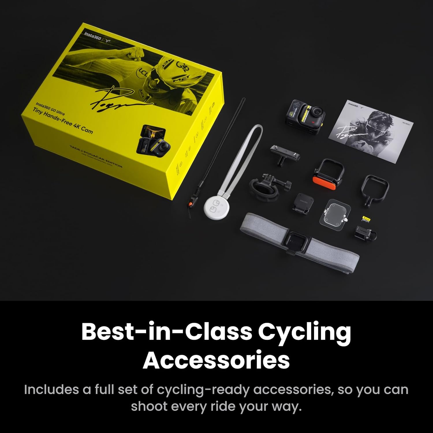 Insta360 GO Ultra Tadej Pogacar Edition Cycling Bundle
