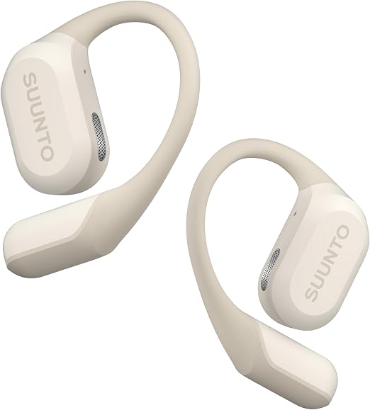 SUUNTO Spark Open-Ear Sport Headphones, Bluetooth Wireless Earbuds, Open-Ear Design, Sports & Workout Headphones, Lightweight Outdoor Earphones, Comfortable Fit, White