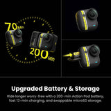 Insta360 GO Ultra Tadej Pogacar Edition Cycling Bundle| Compact 4K 60 FPS Action Camera + Mounts, Accessories & 128GB microSD, Capture Smooth POV Cycling, Adventure & Daily Life, Black