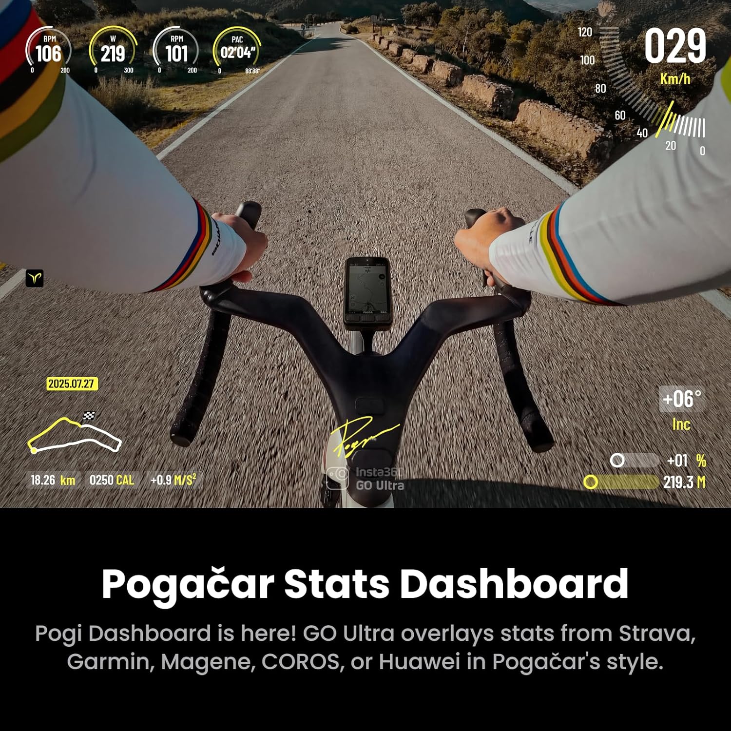 Insta360 GO Ultra Tadej Pogacar Edition Cycling Bundle