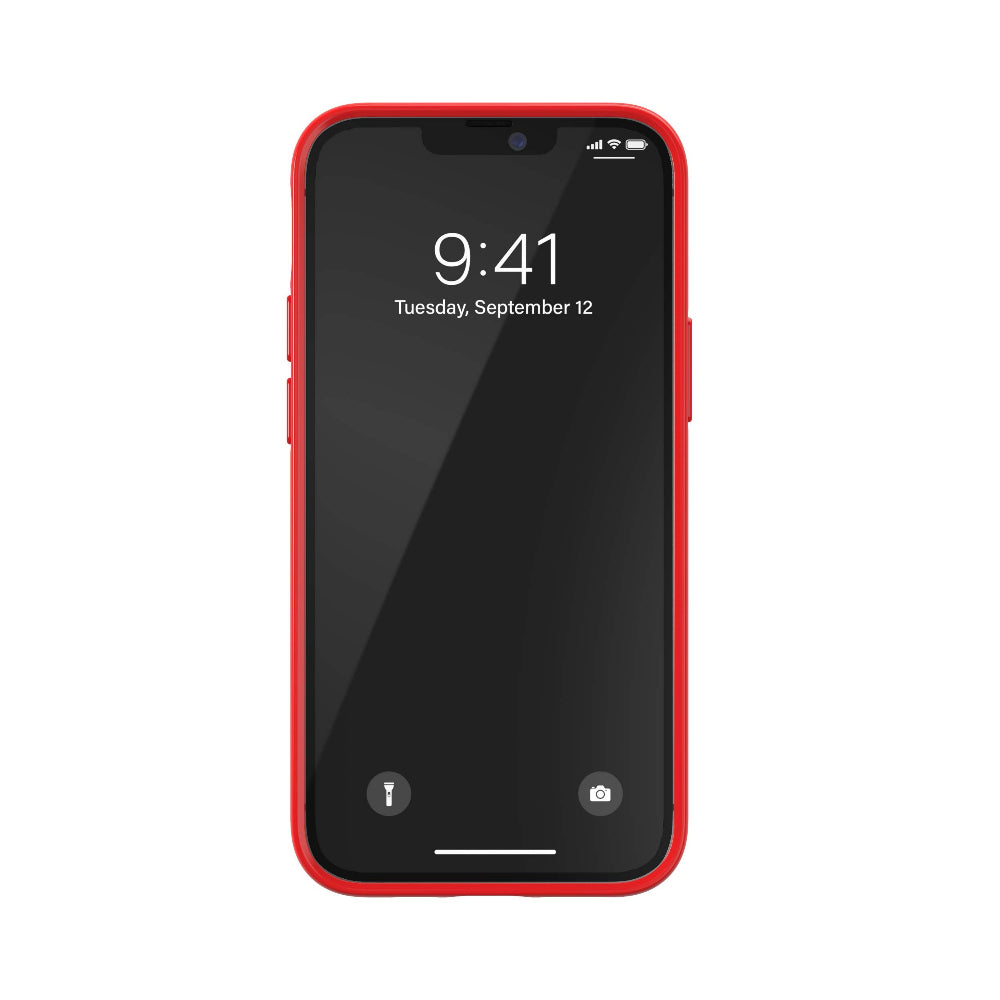 Adidas SNAP Apple iPhone 12 Mini Trefoil Case - Back cover w/ Trefoil Design, Scratch & Drop Protection w/ TPU Bumper, Wireless Charging Compatible - Scarlet