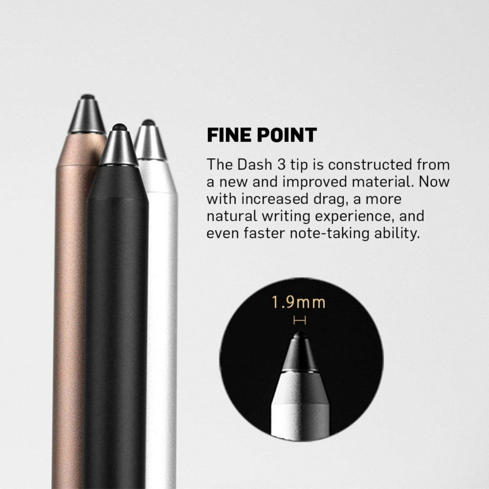 Adonit - Dash 3 Fine Point Precision Stylus Silver