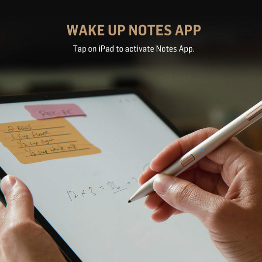 قلم Best Note Natural بتقنية رفض راحة اليد لجهاز iPad Pro - ذهبي 
