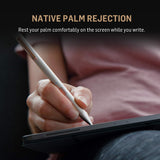 قلم Best Note Natural بتقنية رفض راحة اليد لجهاز iPad Pro - ذهبي 