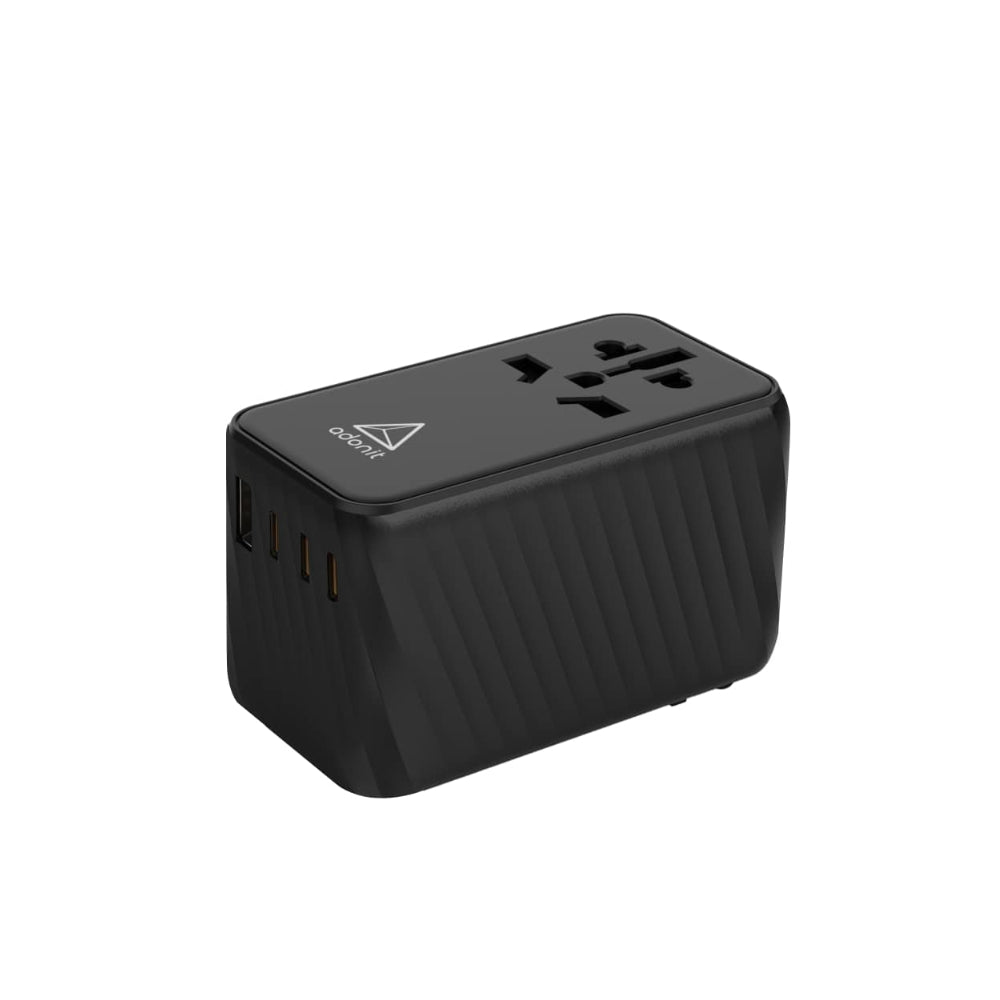 ADONIT Universal Travel Adapter Adopt 2 GaN Technology - PD 120W - Black