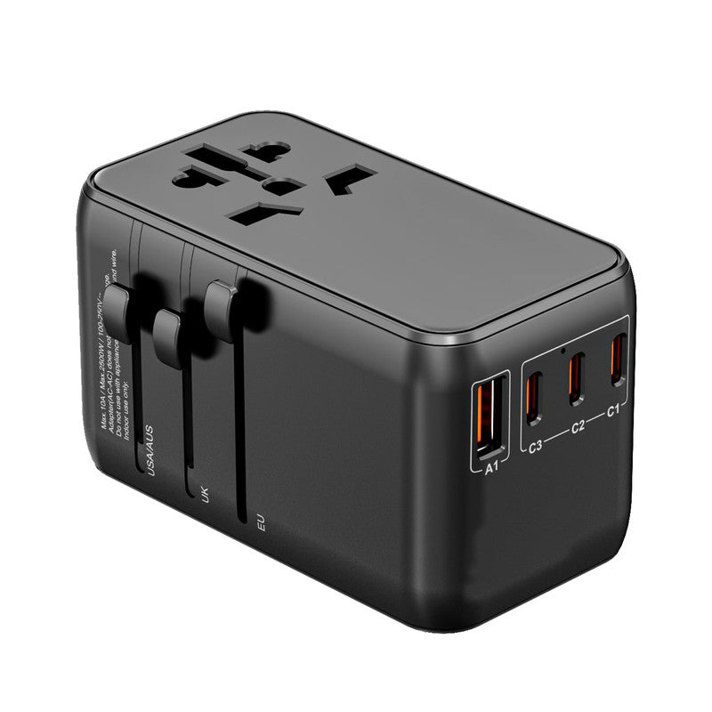 ADONIT Universal Adapter PD 85W Type C Cable Included Black