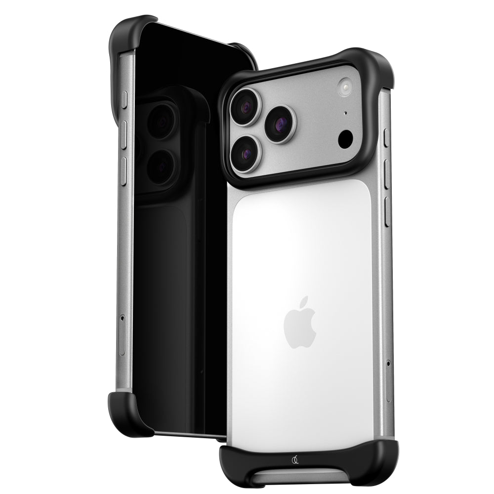 Arc iPhone 18 Pro Pulse Aluminum Case | Aerospace Metal Bumper, Shockproof Slim Anti-Scratch Protective Case, 10-ft Drop Tested, MagSafe Wireless Charging, Aluminum Matte, Black