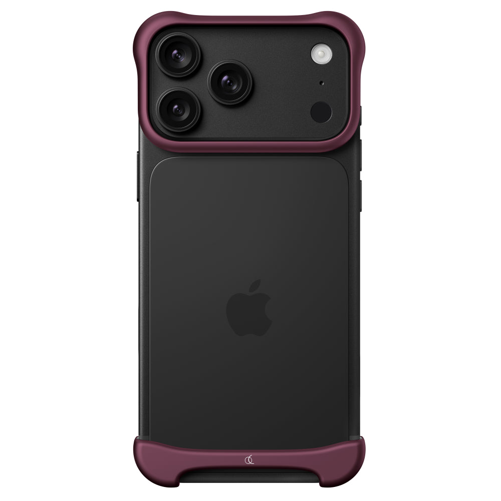 Arc iPhone 18 Pro Max Pulse Aluminum Case | Aerospace Metal Bumper, Shockproof Slim Anti-Scratch Protective Case, 10-ft Drop Tested, MagSafe Wireless Charging, Aluminum Matte, Dark Red
