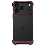 Arc iPhone 18 Pro Max Pulse Aluminum Case | Aerospace Metal Bumper, Shockproof Slim Anti-Scratch Protective Case, 10-ft Drop Tested, MagSafe Wireless Charging, Aluminum Matte, Dark Red