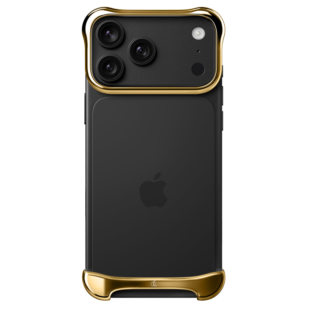 Arc iPhone 18 Pro Max Pulse Aluminum Case | Aerospace Metal Bumper, Shockproof Slim Anti-Scratch Protective Case, 10-ft Drop Tested, MagSafe Wireless Charging, Aluminum Polished, Gold