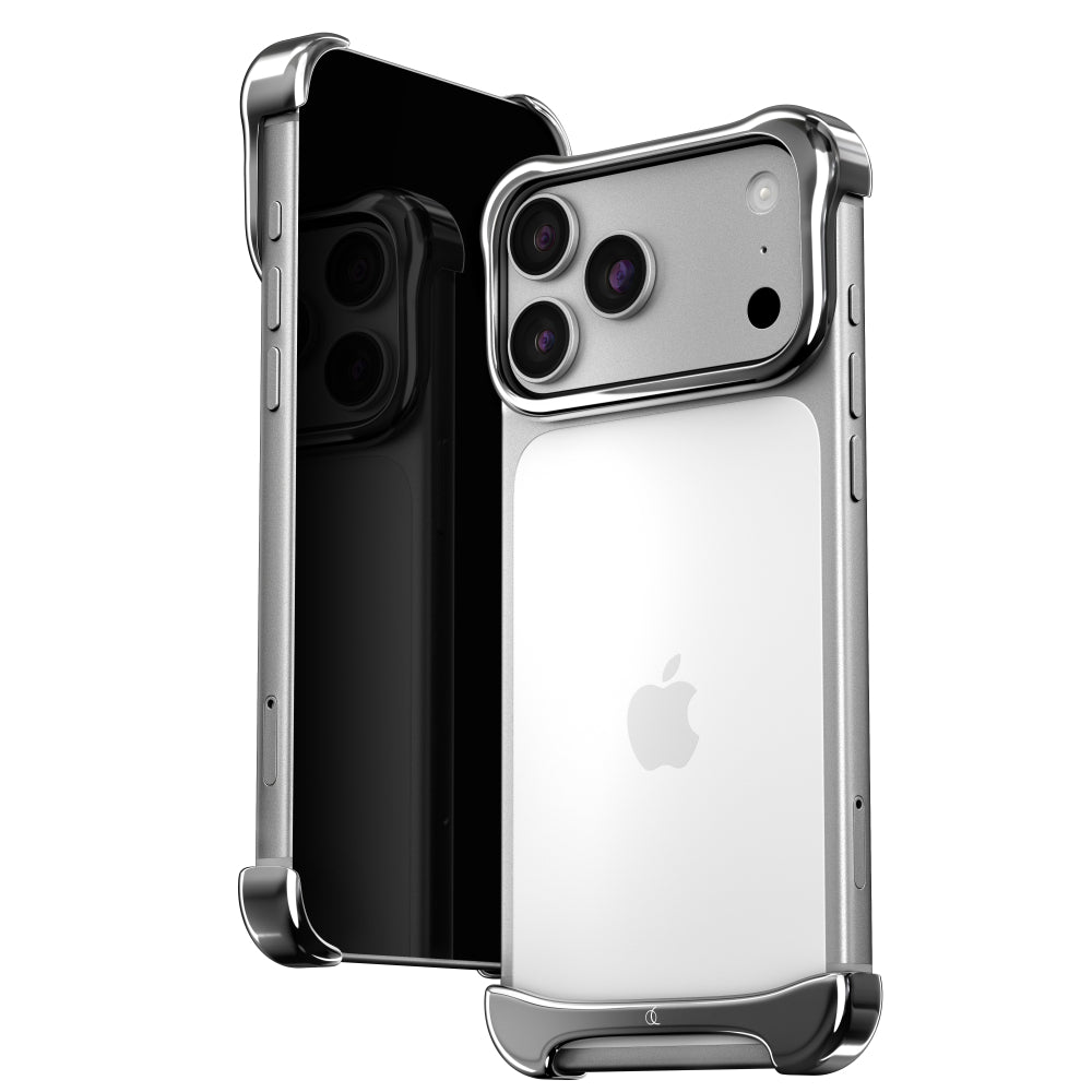 Arc iPhone 18 Pro Pulse Aluminum Case | Aerospace Metal Bumper, Shockproof Slim Anti-Scratch Protective Case, 10-ft Drop Tested, MagSafe Wireless Charging, Aluminum Polished, Silver