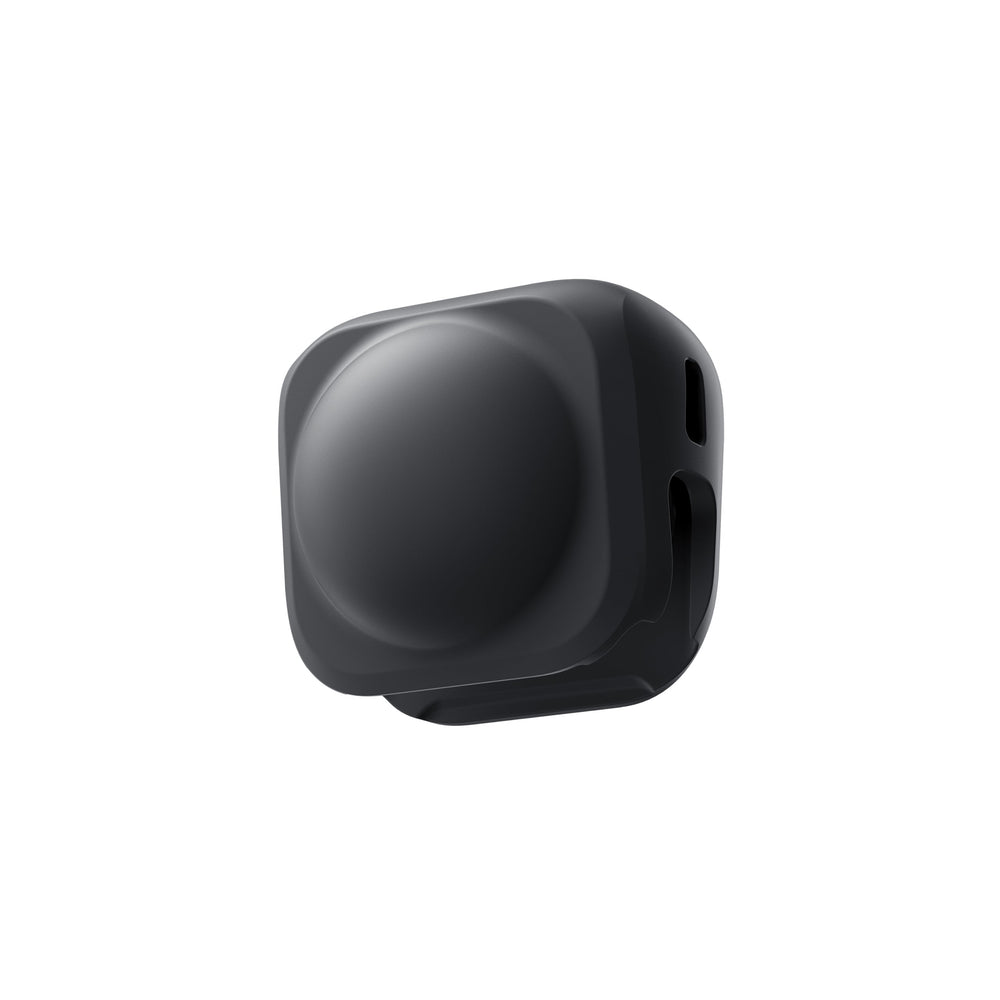 Insta360 X4 Lens Cap attached to camera lenses