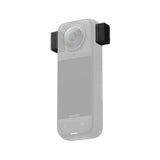 Insta360 X4 Mic Wind Muff attached to camera microphones