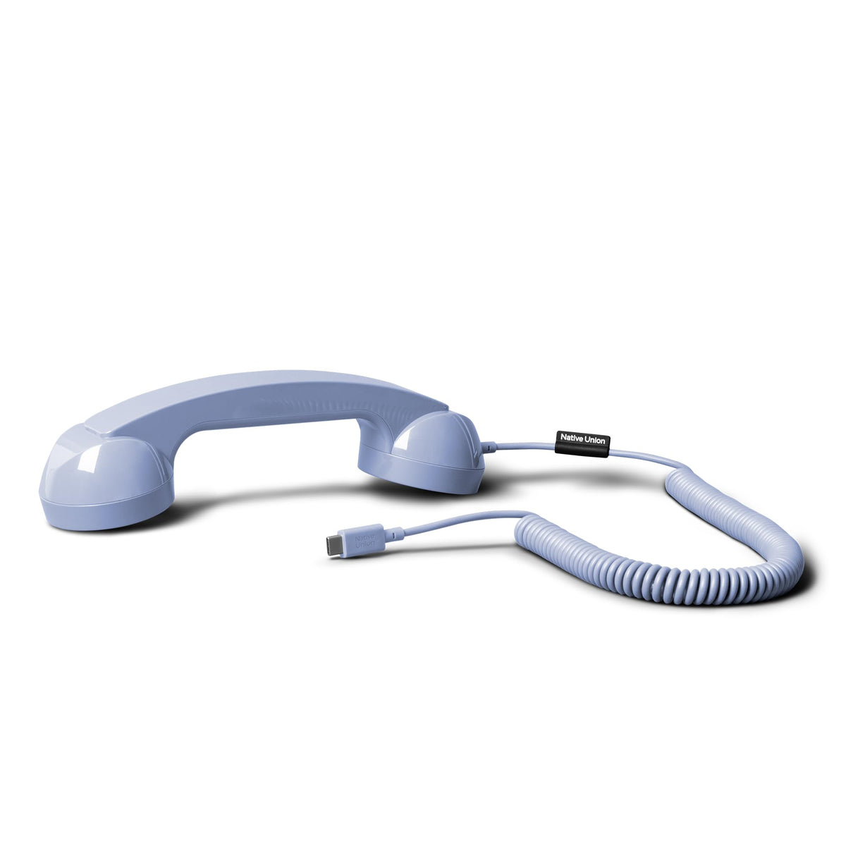 Native Union Pop Phone Alarm Retro Handset USB-C, Plug and Talk Connection, Hi-Quality Microphone and Speaker, Less Radiation, for iPhone 17/16/15 Tablets MacBooks Laptops w/ USB-C port