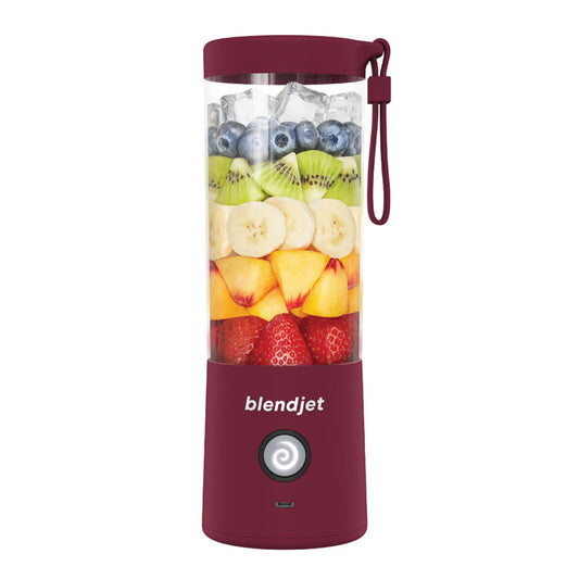 خلاط BLENDJET V2 المحمول، أقوى خلاط صغير الحجم في العالم بسعة 16 أونصة، خالٍ من مادة BPA، لون ميرلوت