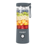 خلاط BLENDJET V2 المحمول، أقوى خلاط صغير الحجم في العالم بسعة 16 أونصة، خالٍ من مادة BPA، لون رمادي داكن