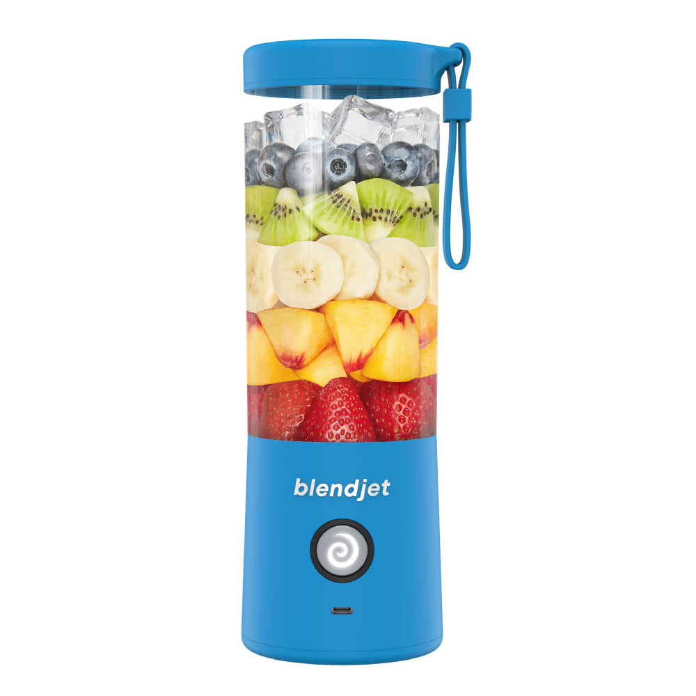 خلاط BLENDJET V2 المحمول - أقوى خلاط صغير الحجم في العالم بسعة 16 أونصة وخالٍ من مادة BPA - لون أزرق محيطي