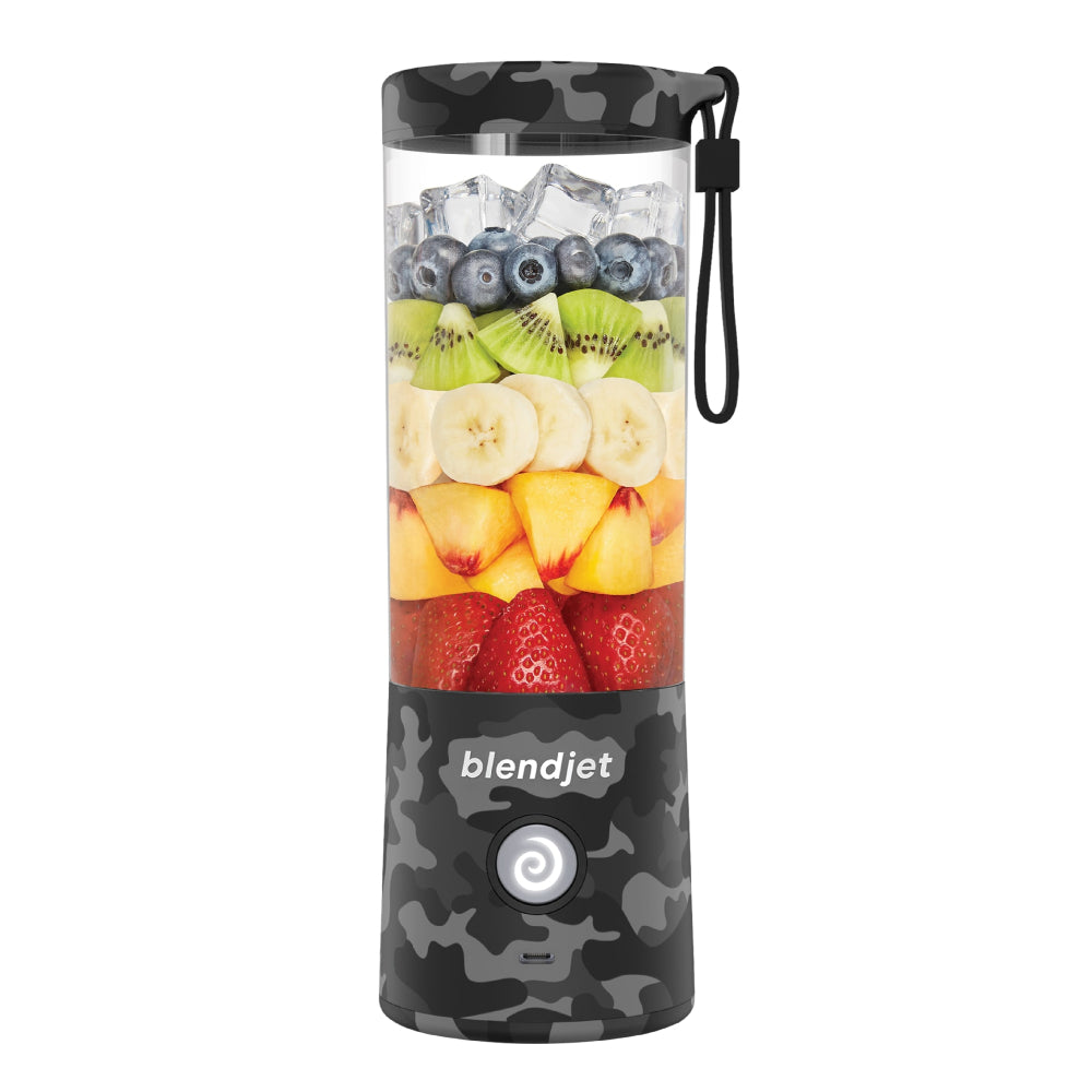 خلاط BLENDJET V2 المحمول - أقوى خلاط صغير الحجم في العالم بسعة 16 أونصة وخالٍ من مادة BPA - بنقشة التمويه الحضري