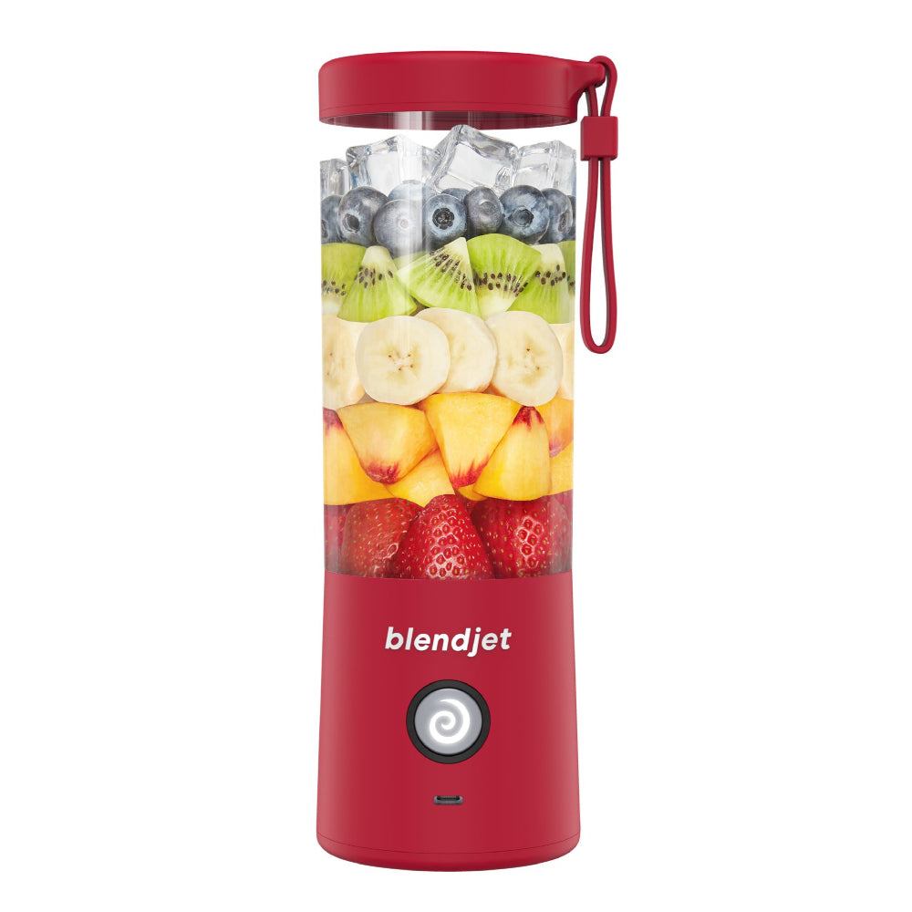خلاط BLENDJET V2 المحمول - أقوى خلاط صغير الحجم في العالم بسعة 16 أونصة وخالٍ من مادة BPA - أحمر