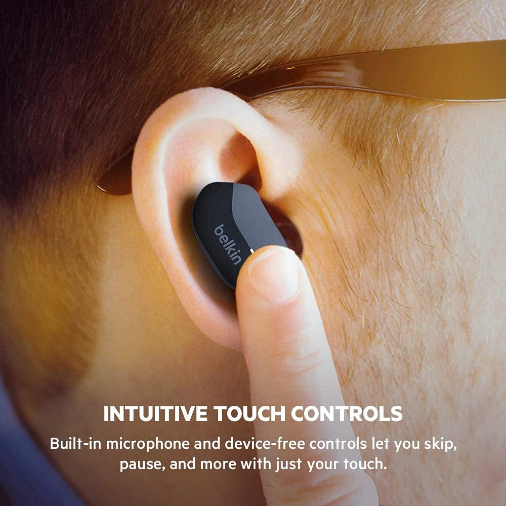 Belkin - SOUNDFORM True Wireless Earbuds - Black