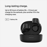 Belkin SoundForm Bolt True Wireless Earphones| Bluetooth 5.2 Earbuds, 28Hrs Playtime, 2 Mics, Clear Calls, IPX4 rating, Portable, Stereo HiFi Sound, Tap Control, for Apple/Android OS - Black