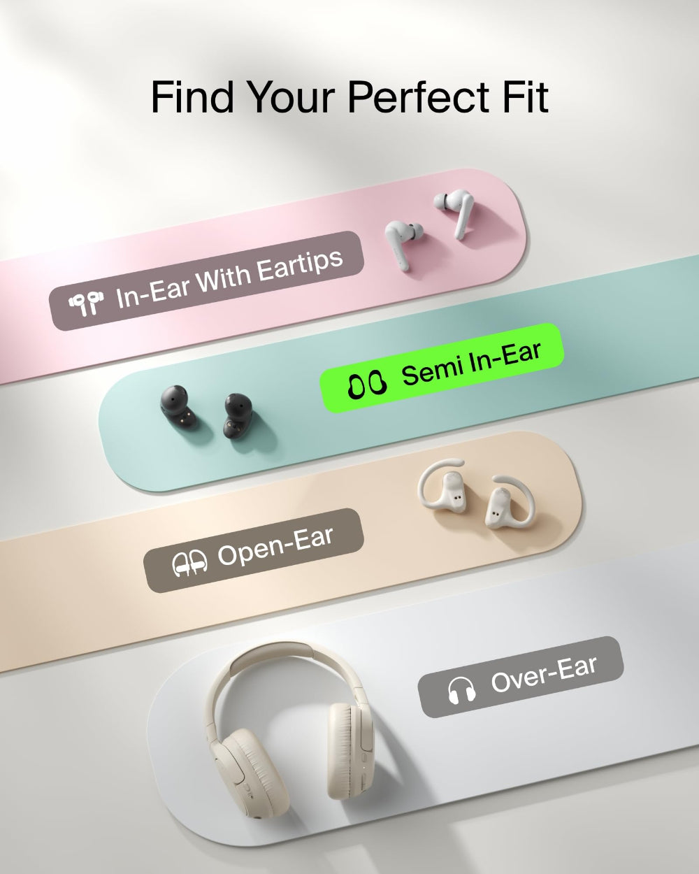 Belkin SoundForm Anywhere True Wireless Earbuds, Bluetooth 5.3, 26-Hour Battery, Multipoint Connection, IPX4 Water Resistant, Black