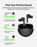 Belkin SoundForm Rhythm ANC Noise-Cancelling Earbuds| 8Hrs Playtime + 20Hrs w/ Charging Case, Clear Calls & Deep Bass, Lightweight Design & Water Resistant, Black