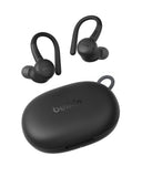 Belkin SoundForm ActiveFit True Wireless Earbuds, Secure Silicone Ear Hooks, 36-Hour Battery, IP54 Dust & Water Resistance, Hear-Thru Mode, Black