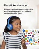 Belkin SoundForm Mini Wireless On-Ear Headphones for Kids| Safe Volume Limited, Up to 30Hrs Bluetooth Connection, Bulit-in Music & Call Controls w/ Mic, USB-C Charging, Blue
