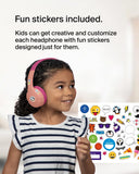 Belkin SoundForm Mini Wireless Kids Headphones, 85dB Volume Limit, Bluetooth, Built-In Microphone, 30-Hour Battery Life, USB-C Charging, Pink