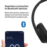 Belkin SoundForm Inspire Kids Over Ear Bluetooth Headset| Volume Safe 85dB, 35Hrs Playtime, USB-C Fast Charging, Wired/Wireless Use, for Music & On-Line Class, works w/ Apple, Samsung, HP - Black