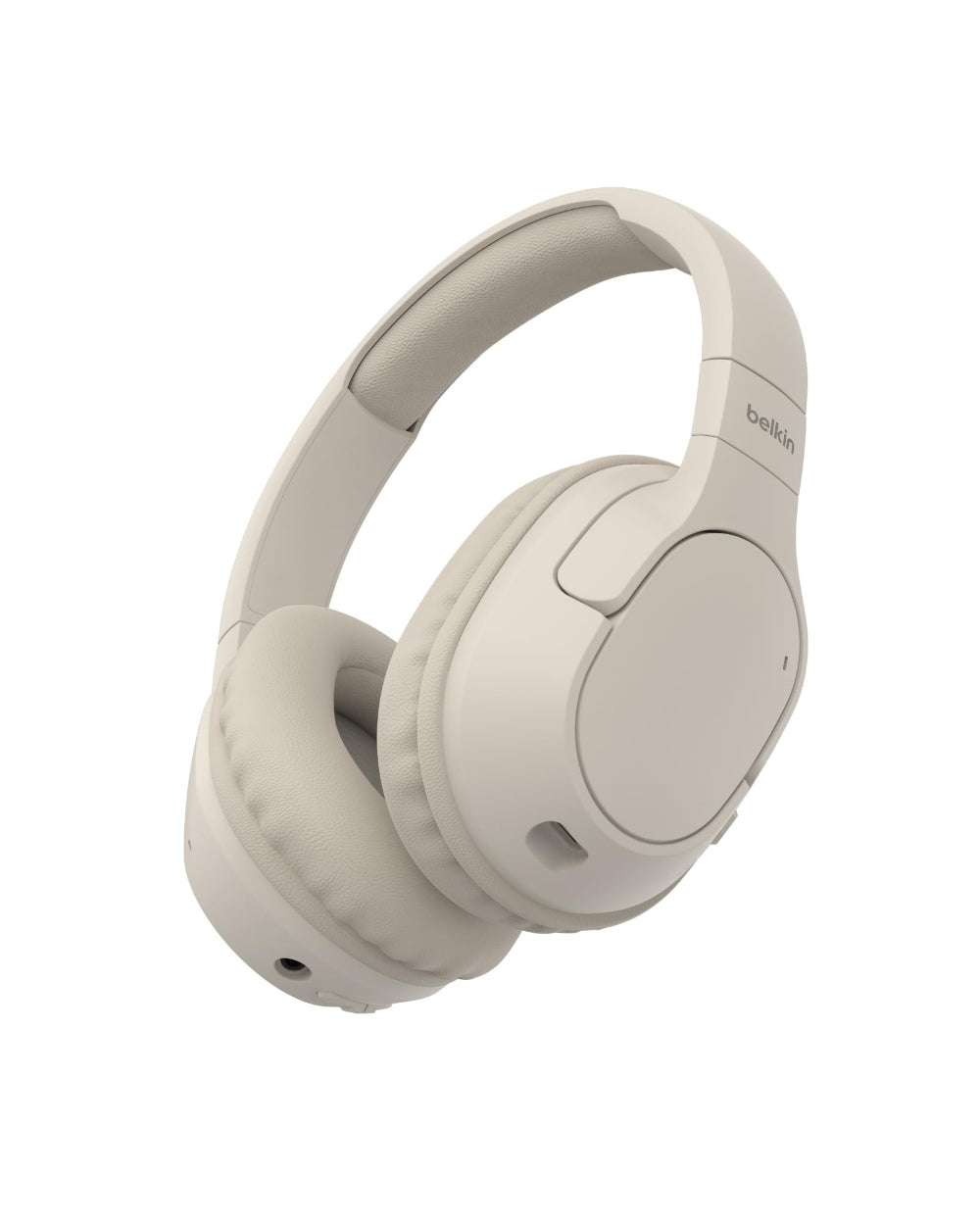 Belkin SOUNDFORM SURROUND| OverEar Wireless Headphone, High Audio & Call Quality, Bluetooth 5.4, 60Hrs Battery Life, USB-C Fast Charging, Multi-Point, Comfortable, Adjustable, Foldable - Sand