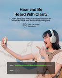 Belkin SOUNDFORM SURROUND| OverEar Wireless Headphone, High Audio & Call Quality, Bluetooth 5.4, 60Hrs Battery Life, USB-C Fast Charging, Multi-Point, Comfortable, Adjustable, Foldable - Sand