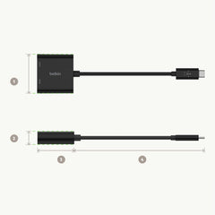 Belkin USB-C to HDMI 60W Power Delivery - Black - view 7