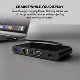 Belkin - USB-C to HDMI, VGA, USB-A and Gigabit Ethernet - Black