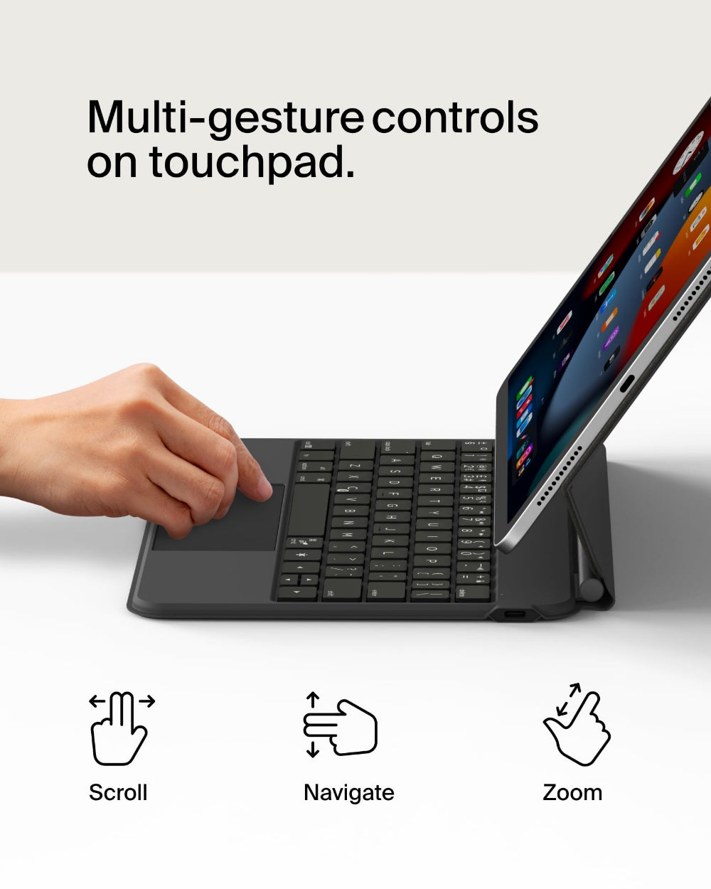 BELKIN Keyboard Magnet Folio For Ipad Pro 11 M4 Uk