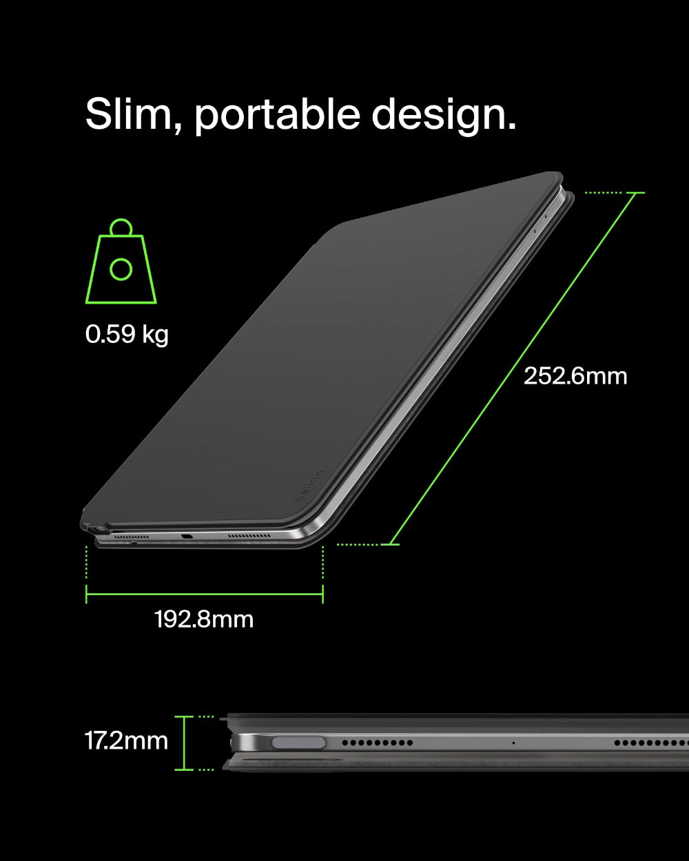 BELKIN Keyboard Magnet Folio For Ipad Pro 11 M4 Uk