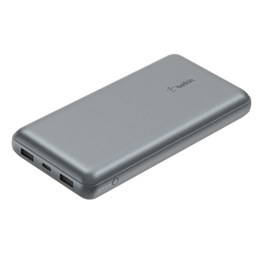 Belkin BoostCharge Power Bank 20K - Battery Pack w/ USB-C & USB-A Ports, 15Watts Output Power, Portable Charger for iPhone 15, 14, 13, 12, iPad Pro, Galaxy S24, S24 Ultra, S24+ - Space Grey