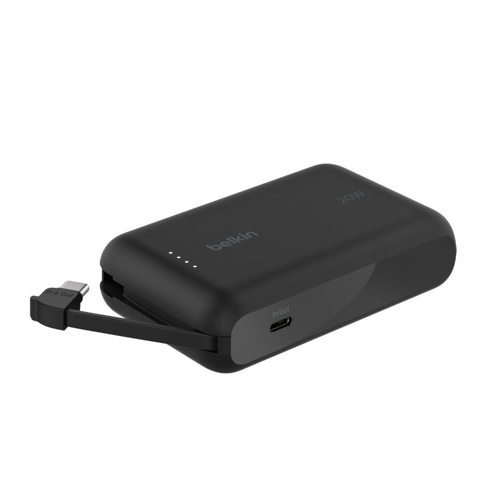 BELKIN Powerbank 10K With Intergrated Usb-C Cable Bl