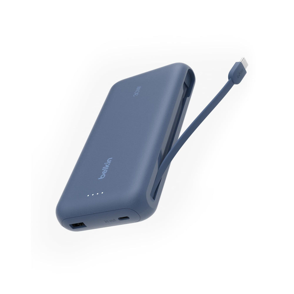 BELKIN Powerbank 20K w/ Integrated Cable Blue