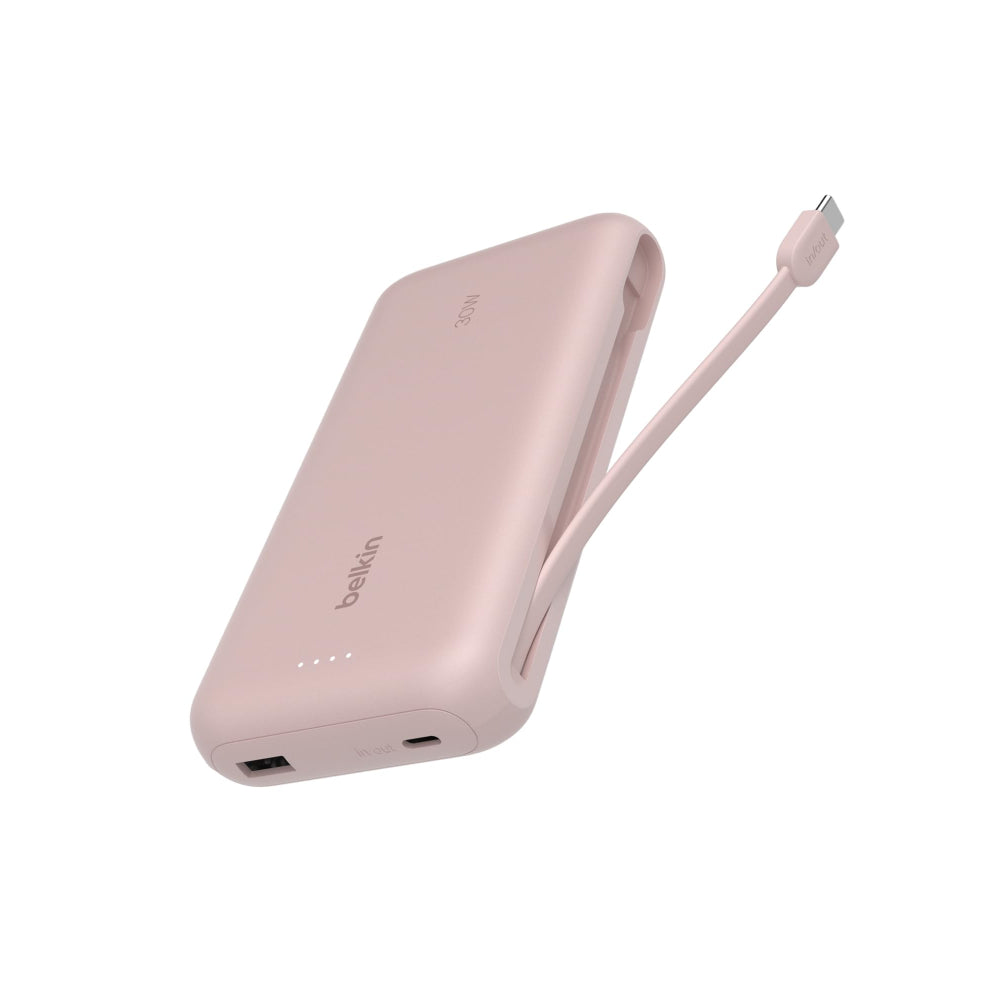 BELKIN Powerbank 20K w/ Integrated Cable Pink