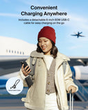 Belkin BoostCharge Power Bank 10K with Display| 20W Fast Charging 2x USB-C, Ports with Detachble USB-C Cable, TSA Approved Safe for Flying, Black