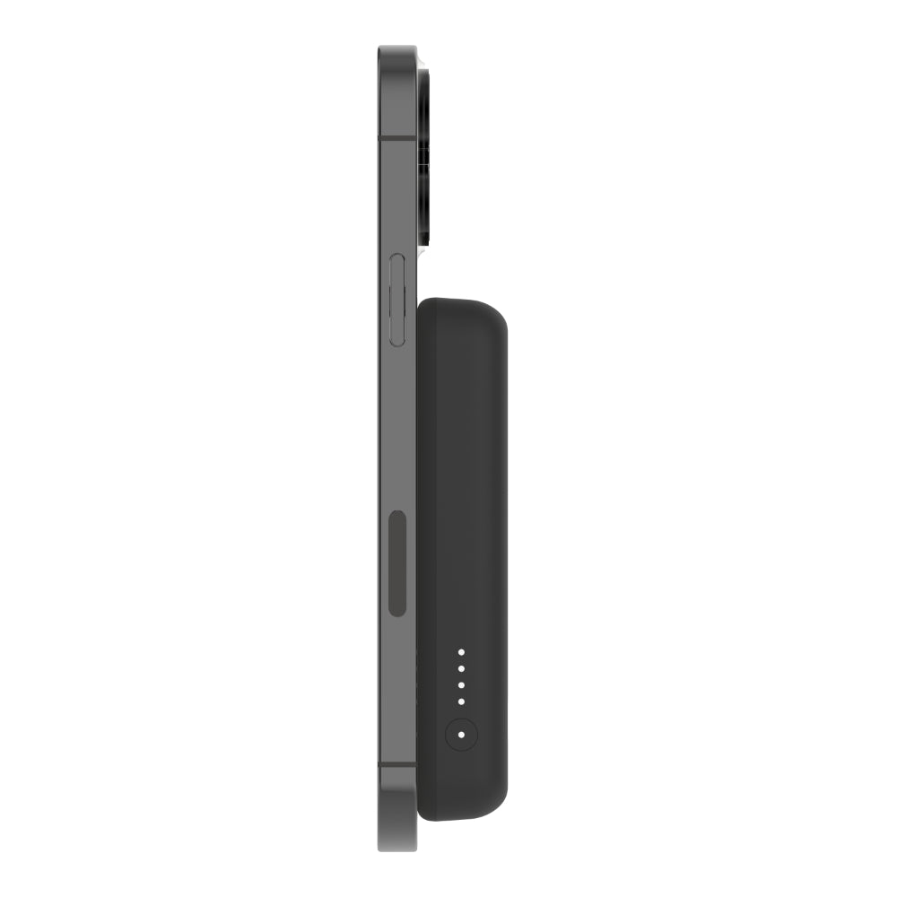 BELKIN BoostCharge Magnetic Wireless Power Bank 5K mAh MagSafe Compatible with Kick Stand - Black