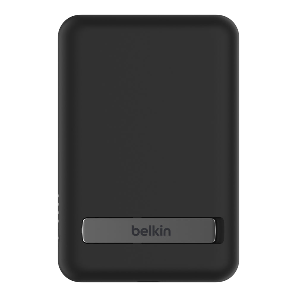 BELKIN BoostCharge Magnetic Wireless Power Bank 5K mAh MagSafe Compatible with Kick Stand - Black