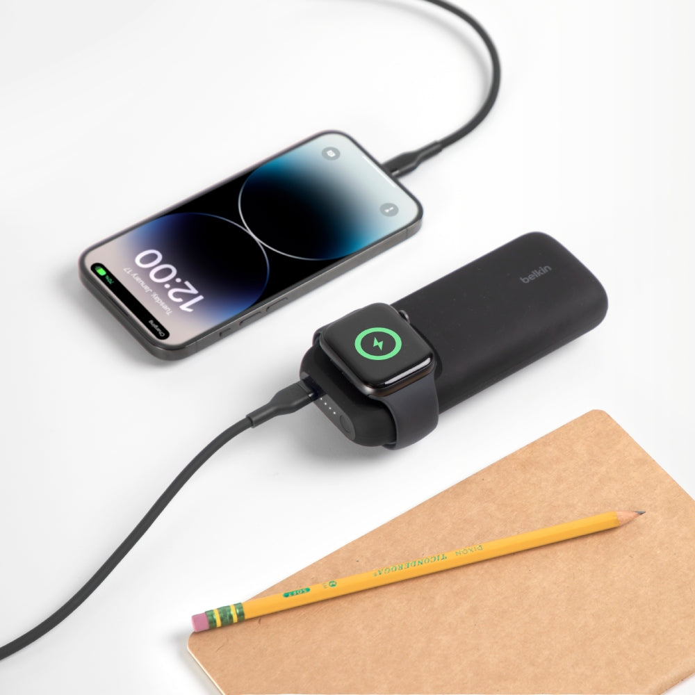 Belkin BoostCharge Pro Fast Wireless Charger for Apple Watch + Power Bank  10K 