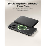 Belkin Slim Magnetic Power Bank 5K| Thin, Portable MagSafe Wireless & USB-C Charger, Strong Magnet, Pocket-Sized Power for iPhone & USB-C Devices, TSA Approved - Black