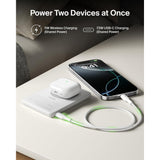 Belkin Slim Magnetic Power Bank 5K| Thin, Portable MagSafe Wireless & USB-C Charger, Strong Magnet, Pocket-Sized Power for iPhone & USB-C Devices, TSA Approved - White