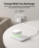 Belkin BoostCharge Qi2 Slim Magnetic Power Bank 5K with KickStand| Fast Wireless & USB-C Charging, TSA Approved Travel Compliant, for iPhone & Compatible Magnetic Cases, White
