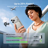 Belkin Ultracharge Pro Slim Magnetic Power Bank 5K | Qi2 15W Wireless Charging, Boostsolid Cell, Usb-C Charging, Or Iphone 18/17/16/15/14/13/12, Samsung Phones W/ Magnetic Case, Sand Metallic